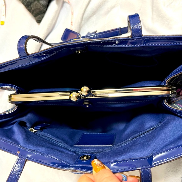 Plaid coach print shoulder bag - Picture 9 of 11